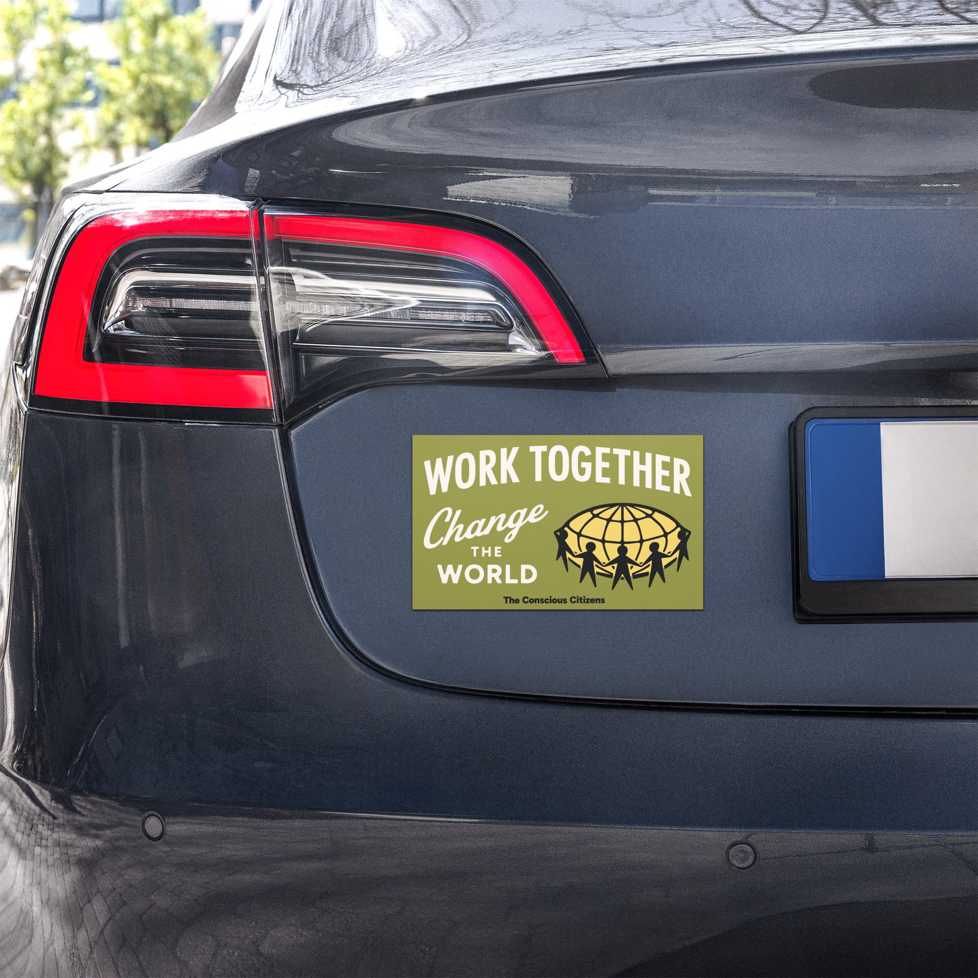 Work Together Change the World Magnet